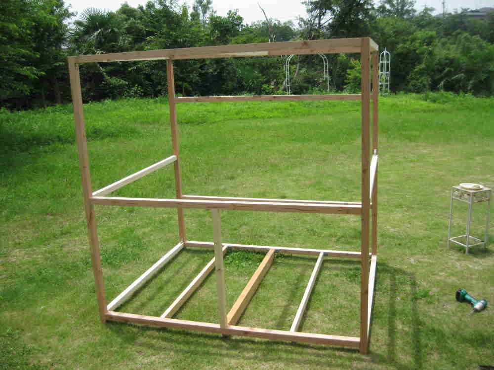 カラス小屋の制作