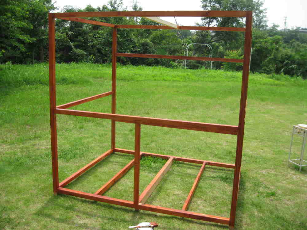 カラス小屋の制作