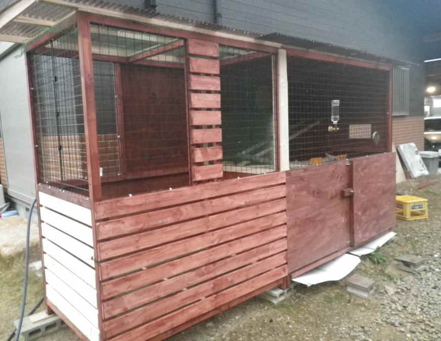 カラス小屋の制作