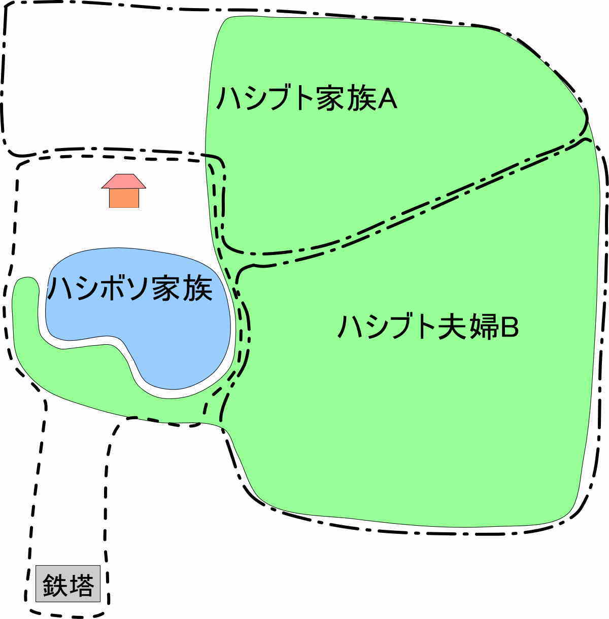 カラスの縄張り争い