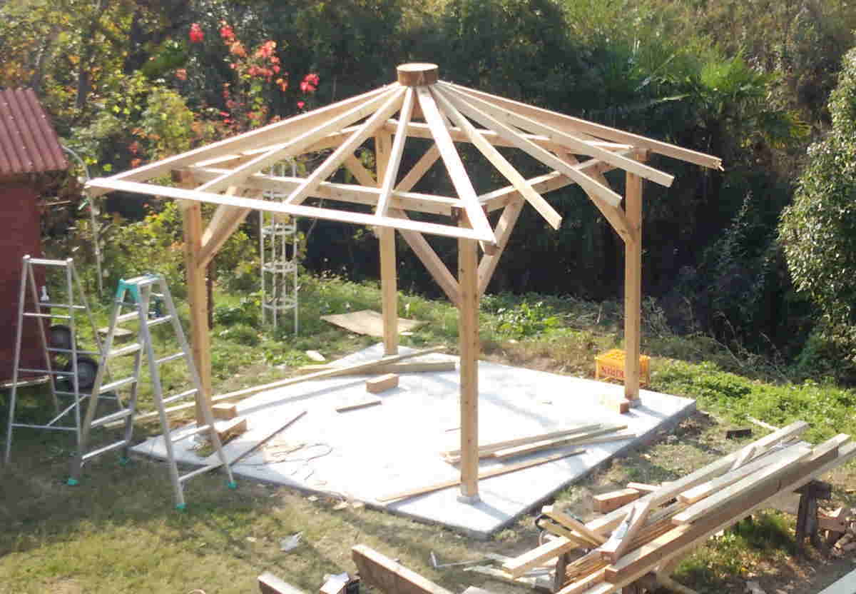 カラス小屋の制作