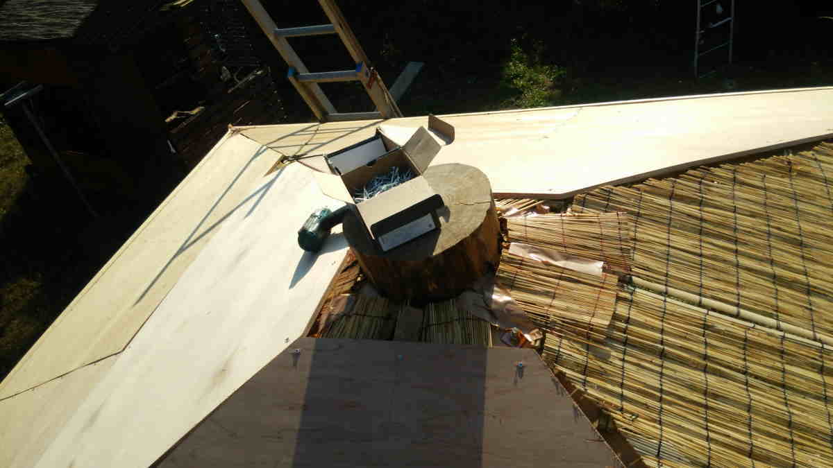 カラス小屋の制作