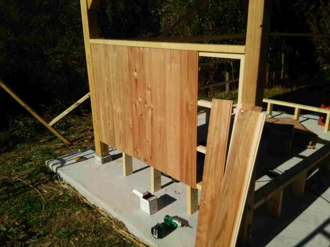 カラス小屋の制作