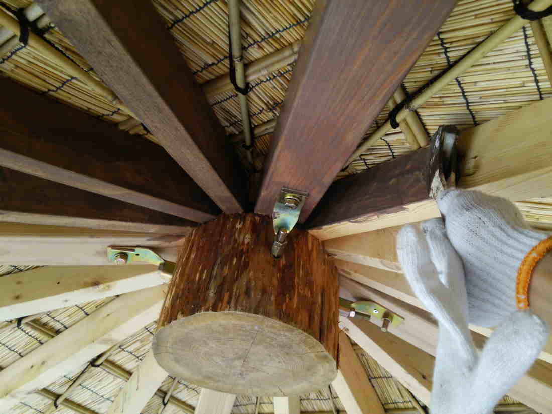 カラス小屋の制作