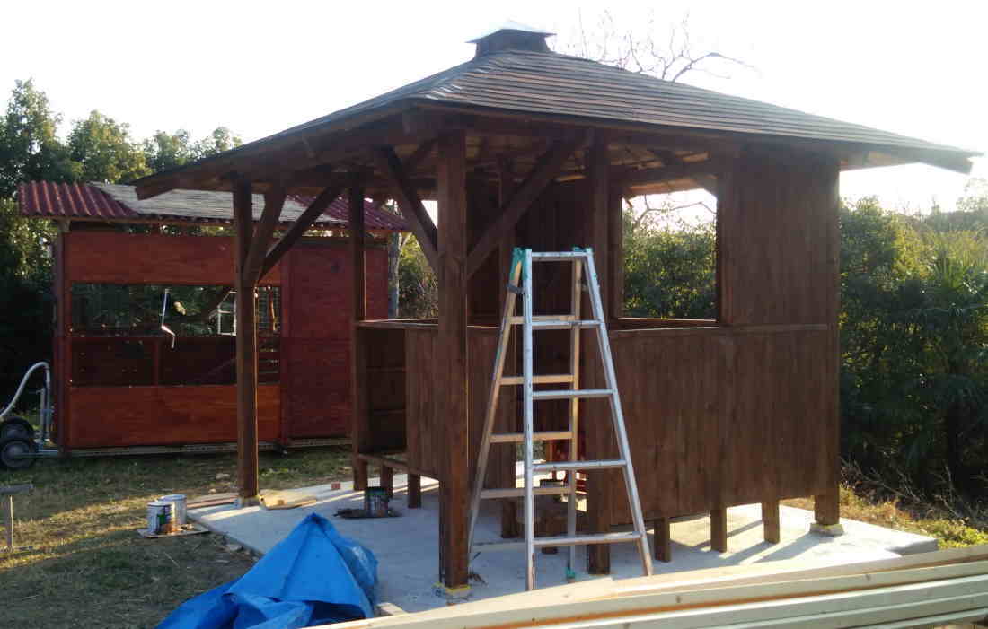 カラス小屋の制作