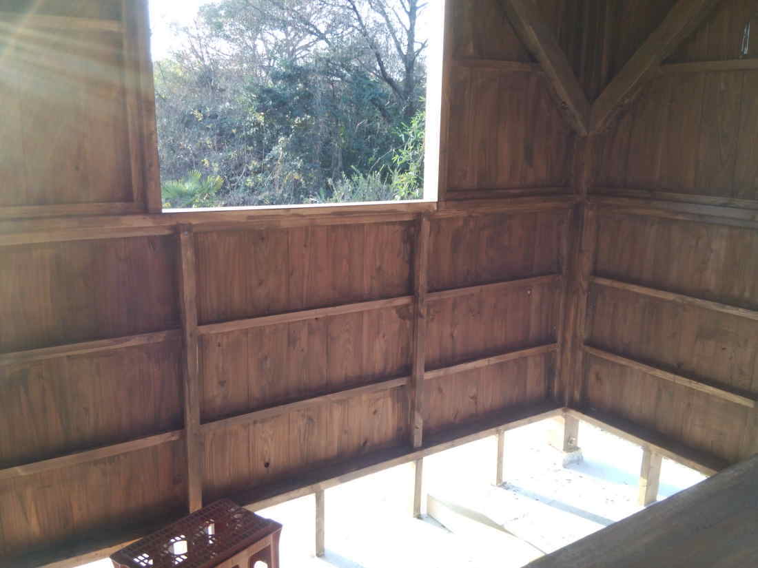 カラス小屋の制作