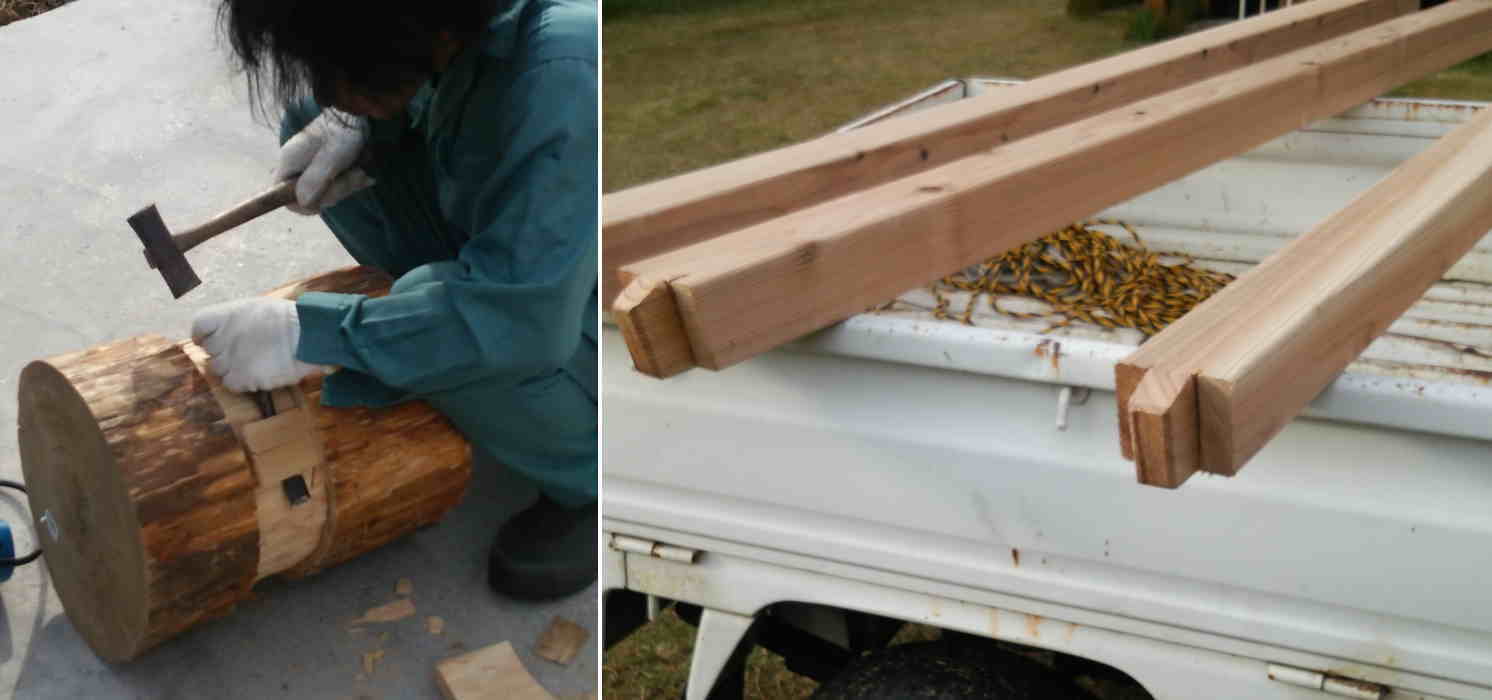 カラス小屋の制作