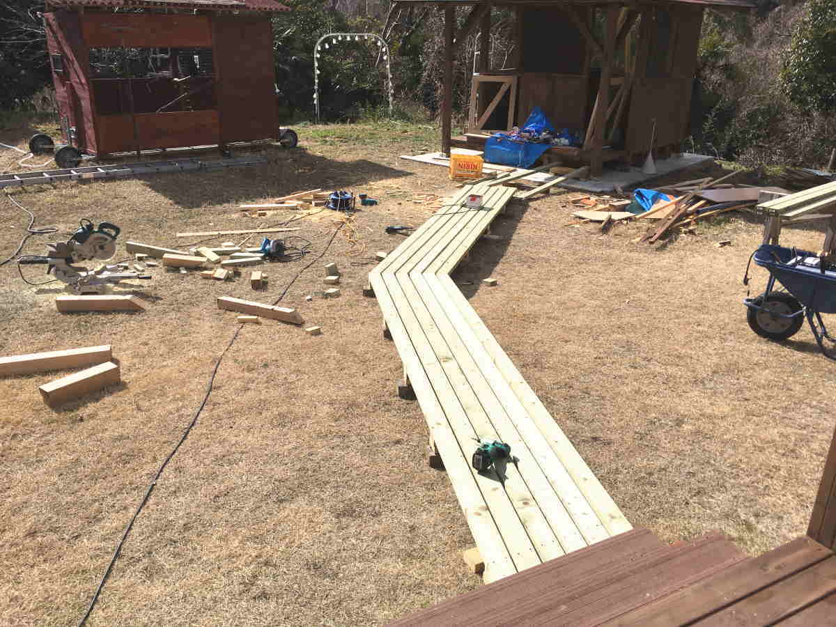 カラス小屋の制作