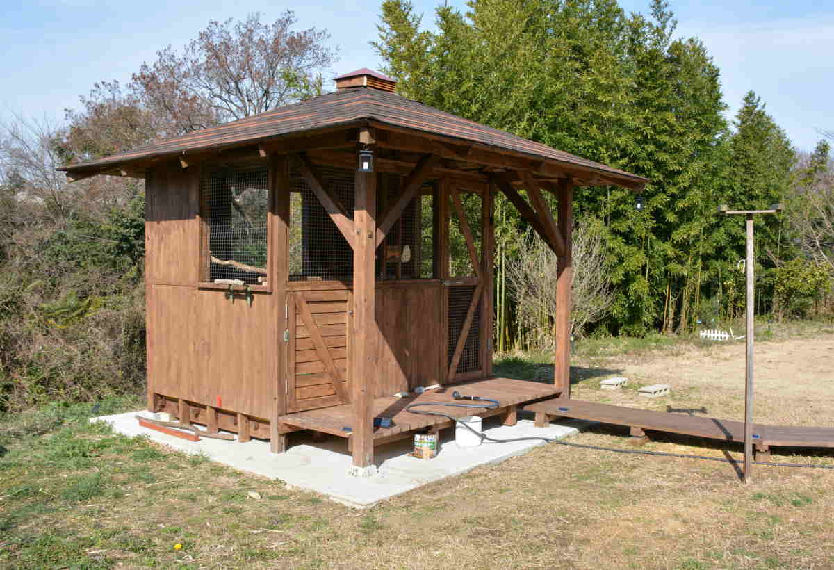 カラス小屋の制作