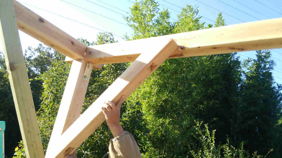 カラス小屋の制作