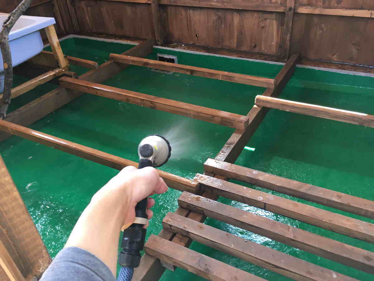 カラス小屋の制作