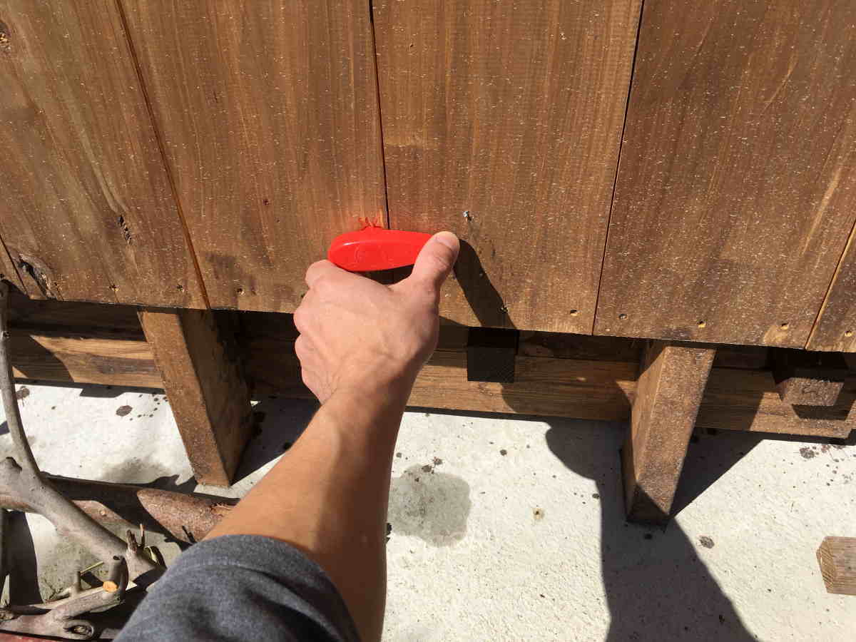 カラス小屋の制作