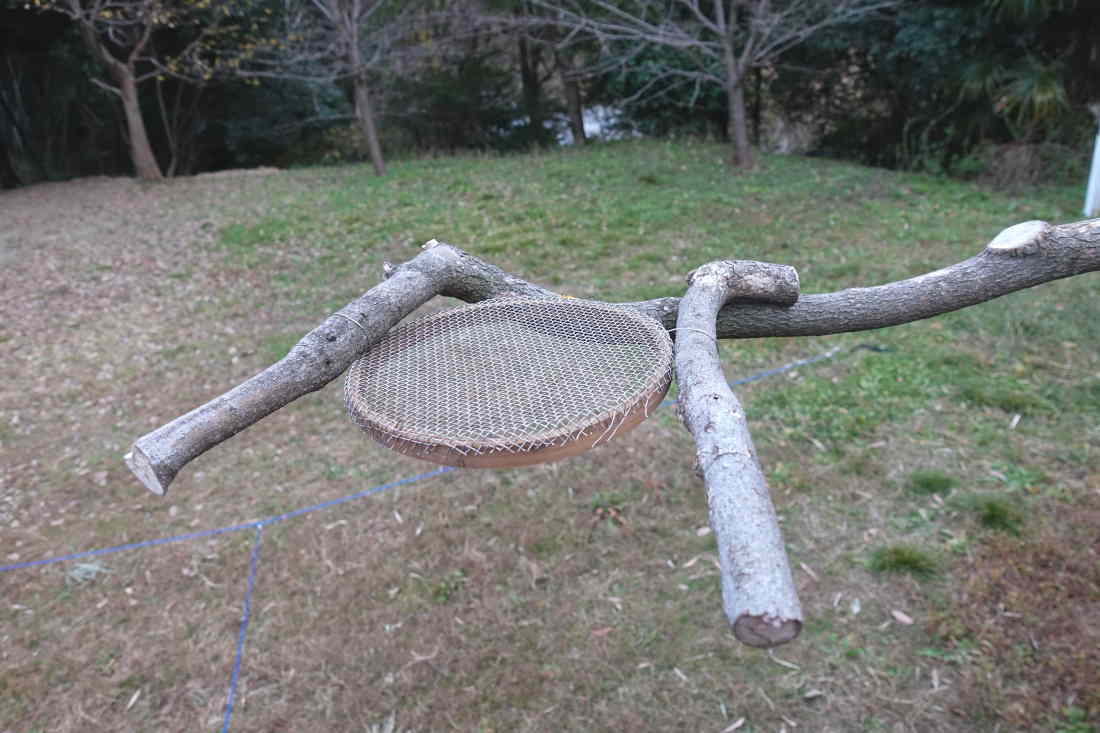 カラスのエサ台