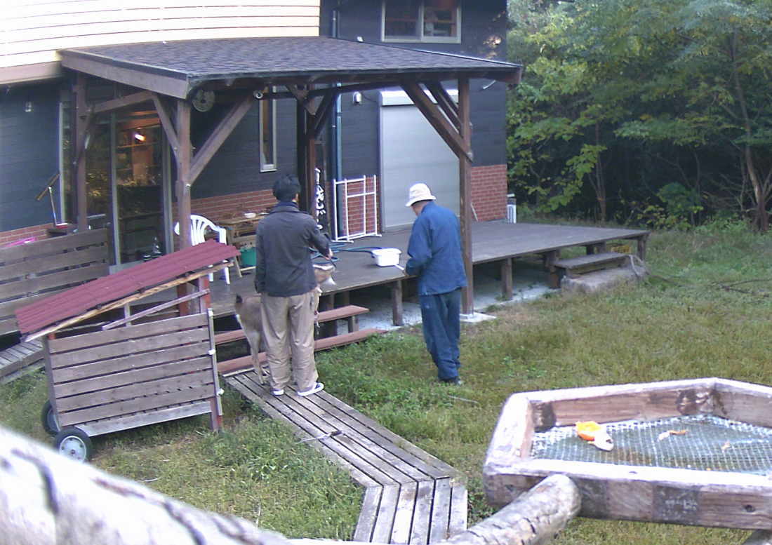 庭の廊下を造る