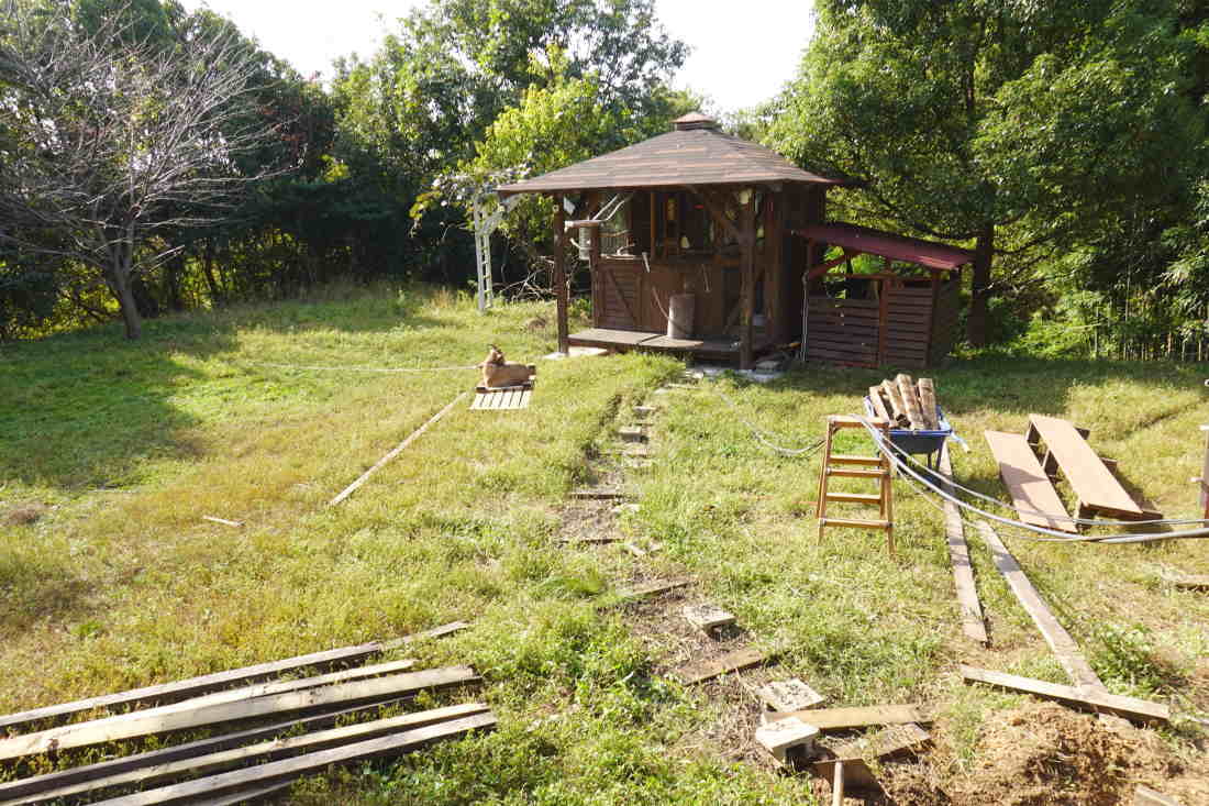 庭の廊下を造る