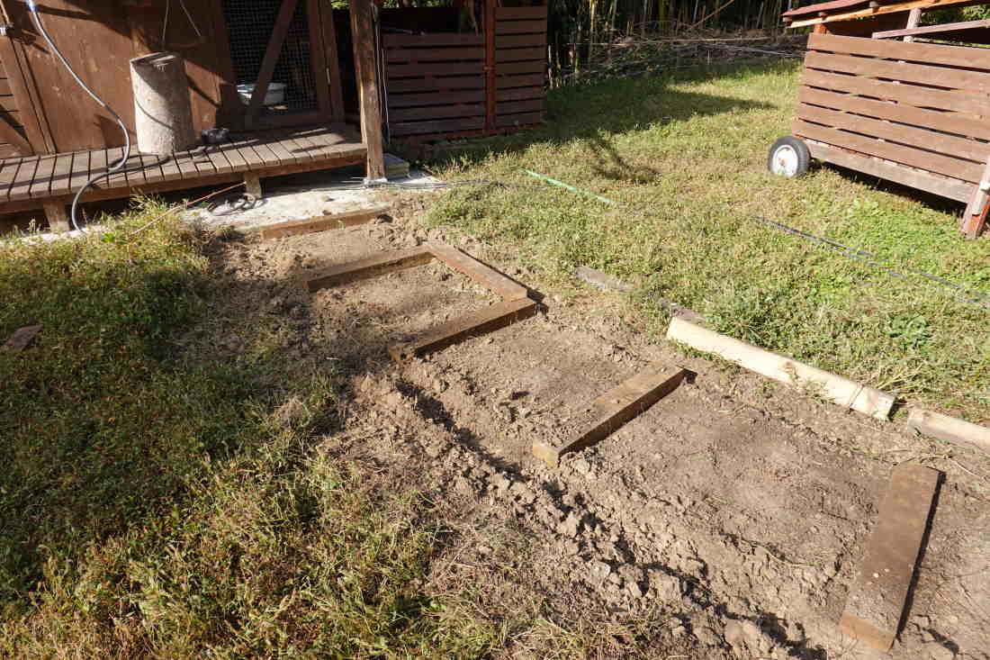 庭の廊下を造る