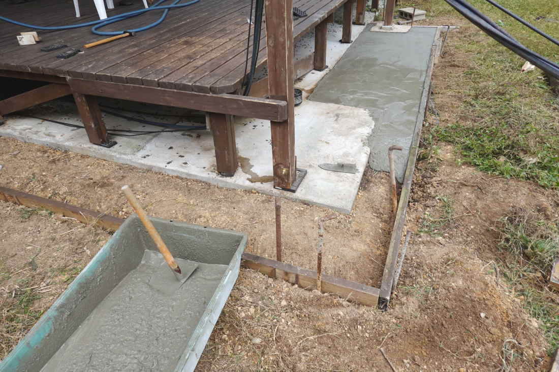 庭の廊下を造る