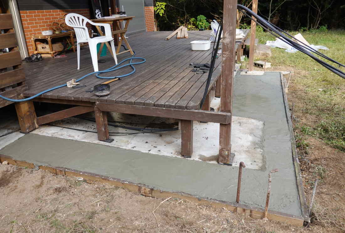 庭の廊下を造る