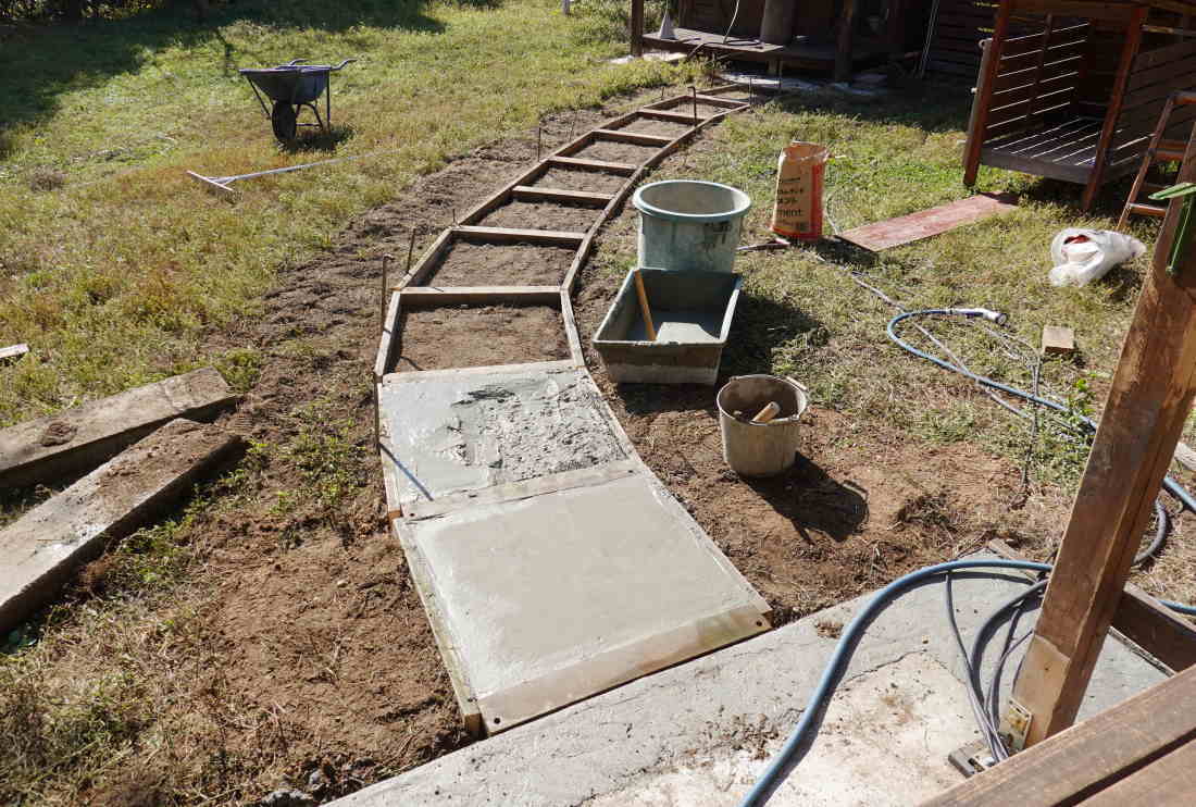 庭の廊下を造る