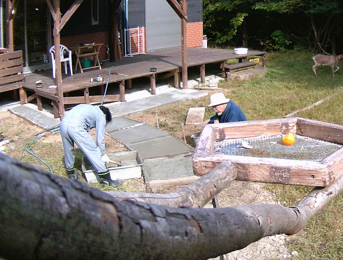 庭の廊下を造る