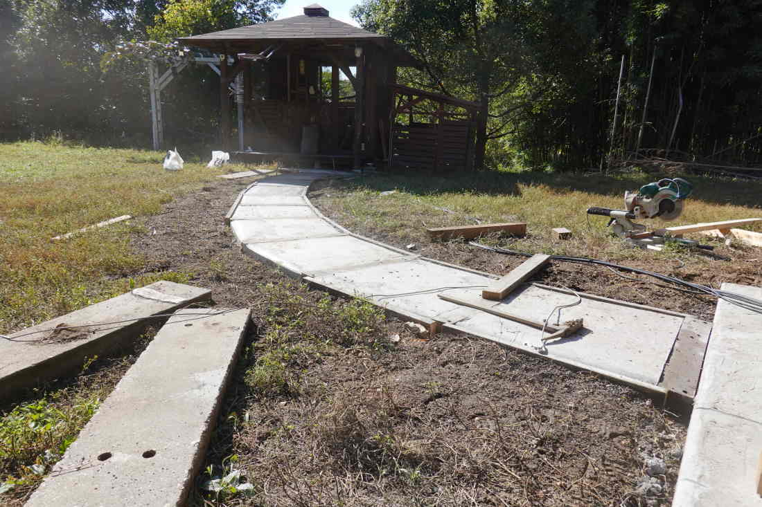 庭の廊下を造る