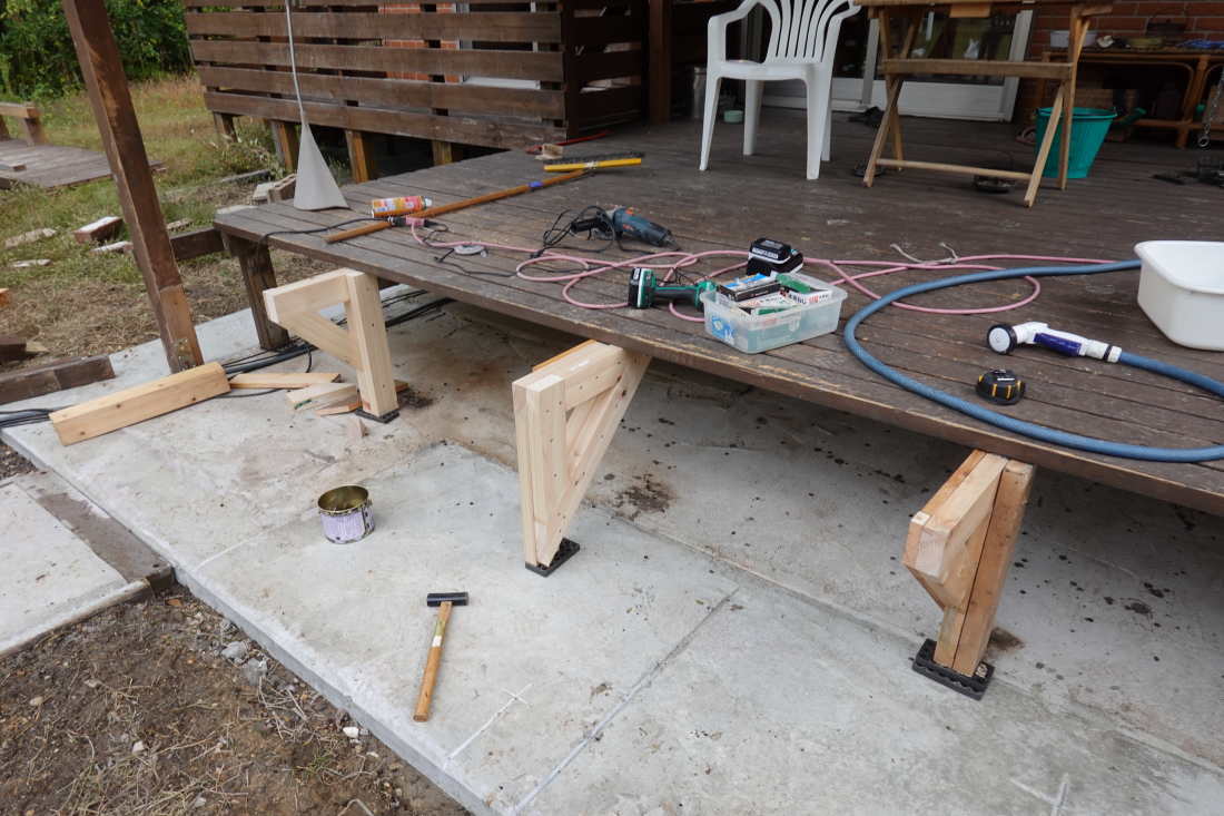 庭の廊下を造る