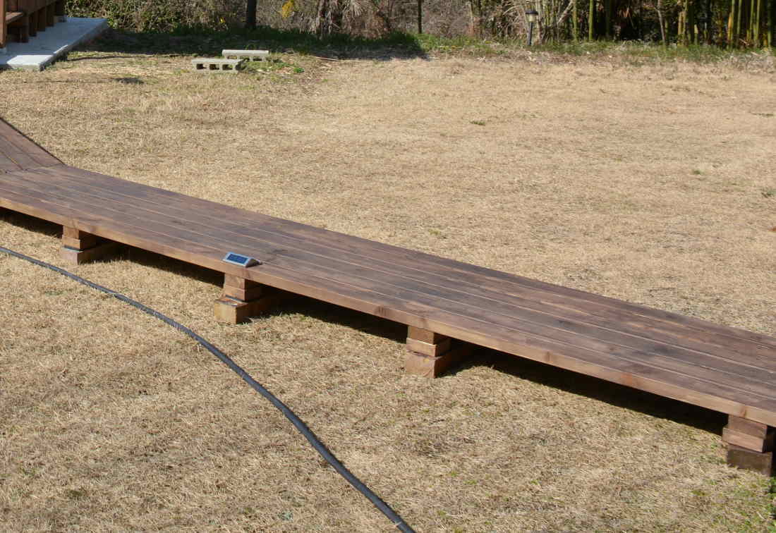 庭の廊下を造る