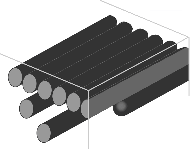 メラニン顆粒の模式図